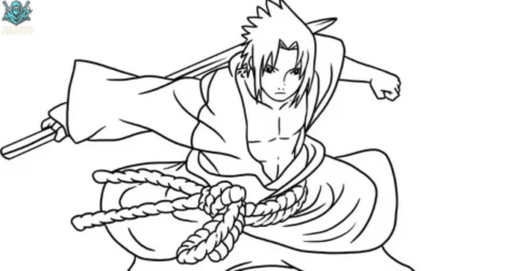 Sasuke coloring pages naruto